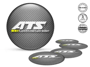 ATS Adesivo Cupola Design Emblemi Ruota Pregiati